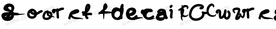 Sortdecai Cursive Wild Script字体转换
